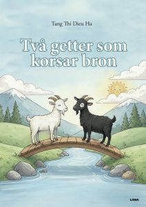 Två getter som korsar bron