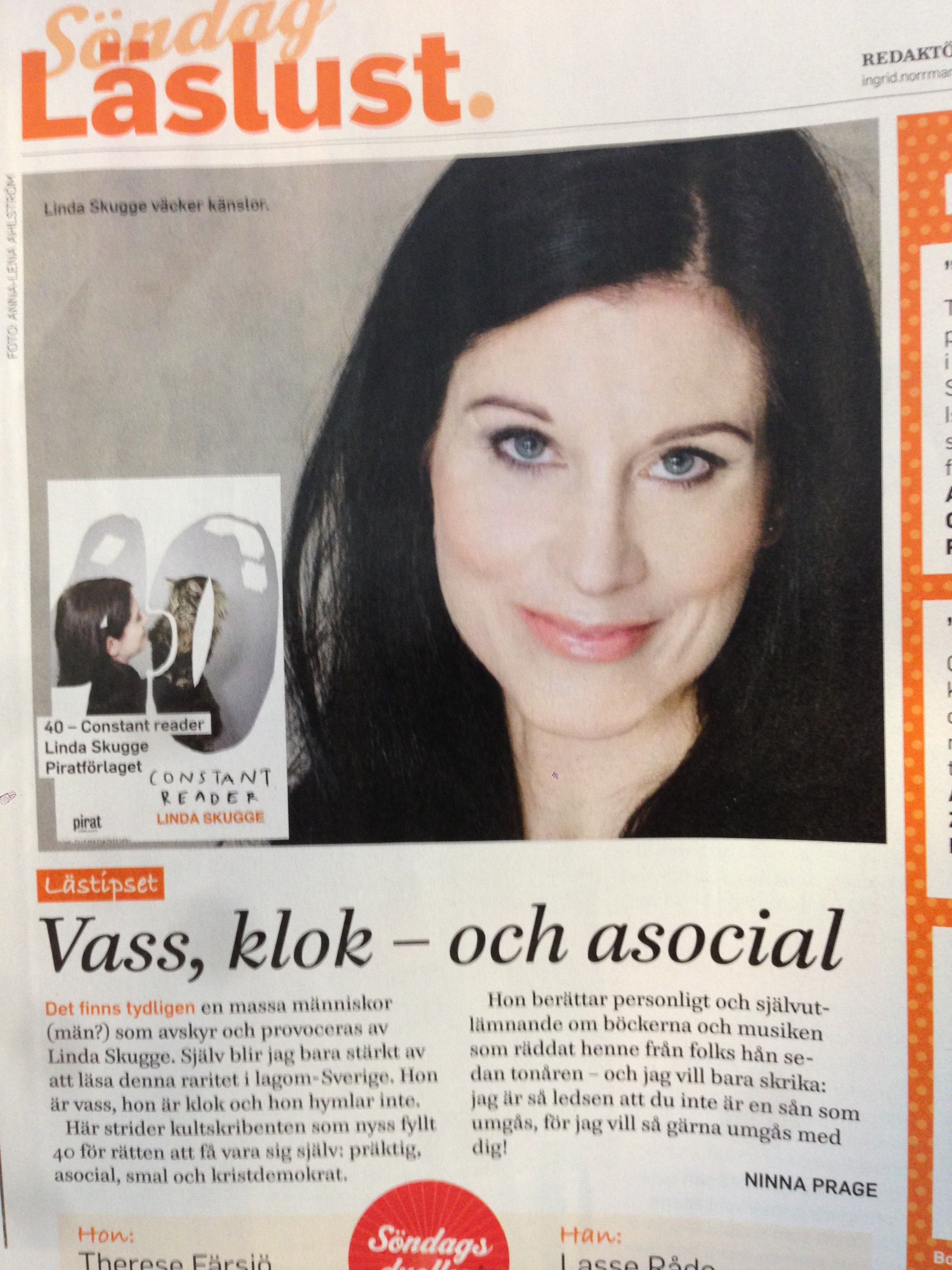 Vulkangrundaren Linda Skugge uppmärksammas med sina senaste böcker i medier.